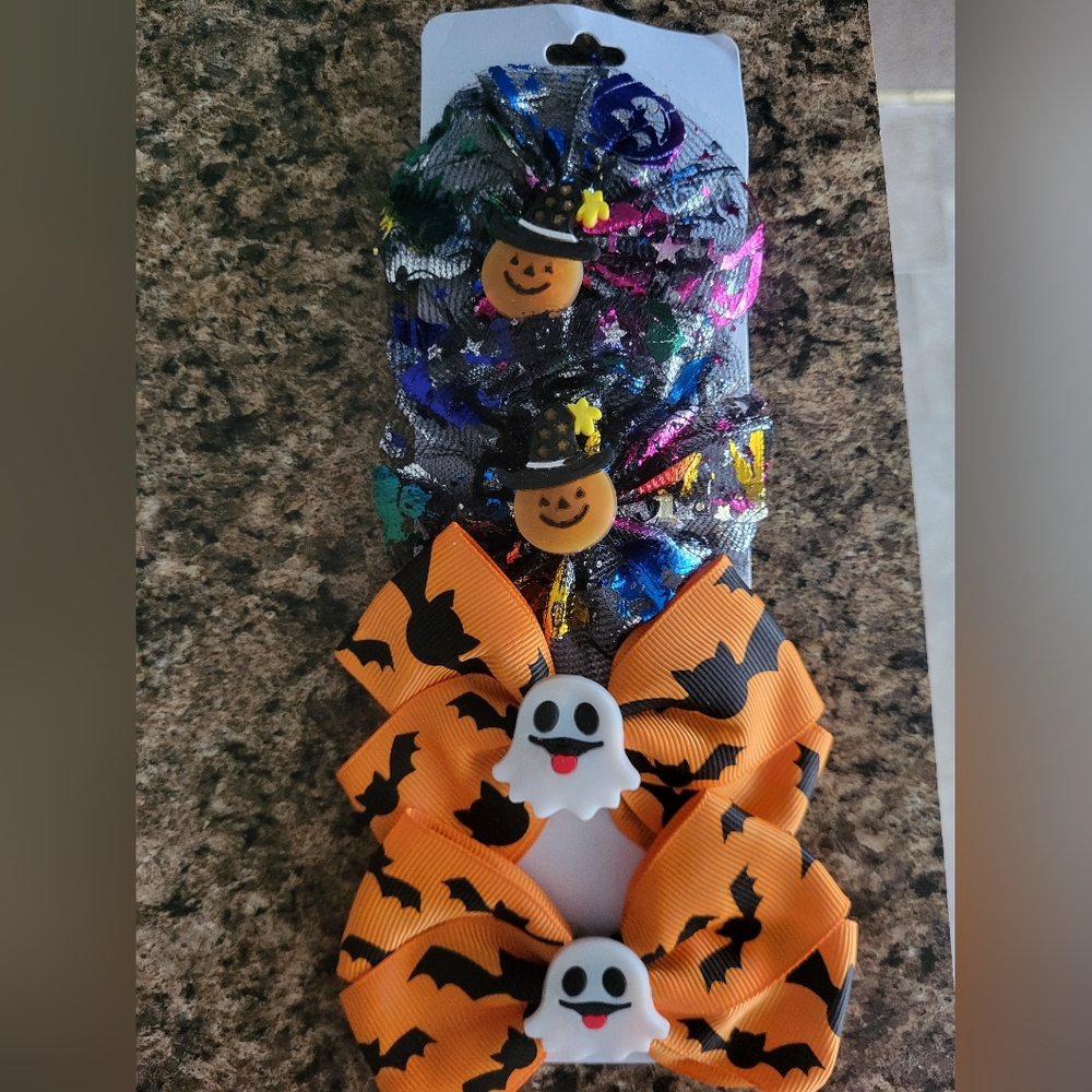 Halloween hairbows NWT
